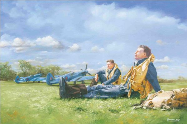 Spitfires At Rest - by Mark Bromley