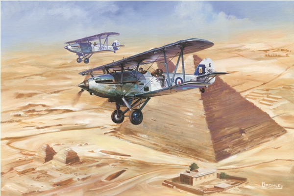 Hawker Hinds over Egypt - Military History Matters - Mark Bromley