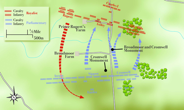 Naseby battle map