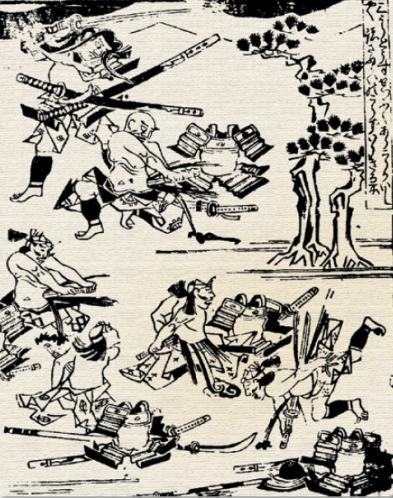 The suicide of the Hojo leaders at the siege of Odawara in 1590 The suicide of the Hojo leaders at the siege of Odawara in 1590