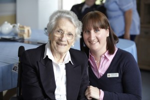 BettyPritchard with Royal Star and Garter Homes nurse care manager Lauren.