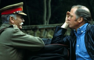 Richard Attenborough directing John Mills.