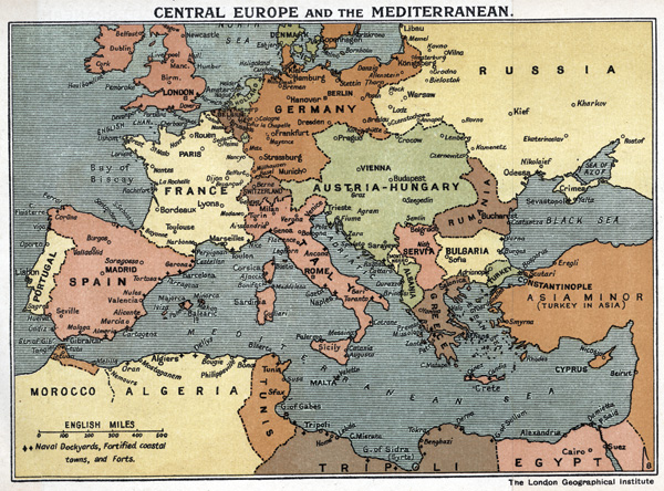 FWW_MapCentralEurope_Med_1914