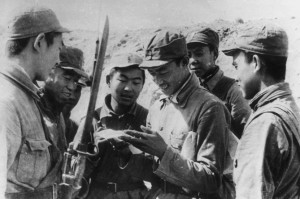 Chinese soldiers of the Red Army.