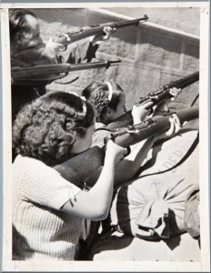 The Spanish Civil War was a people's war against fascism. Here, women fighters defend Alcazar in 1936.