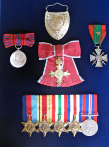 Skarbek’s medals, including the French Croix de Guerre and the British George Medal.