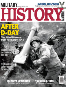 Front cover of the April 2019 issue of Military History Matters magazine .