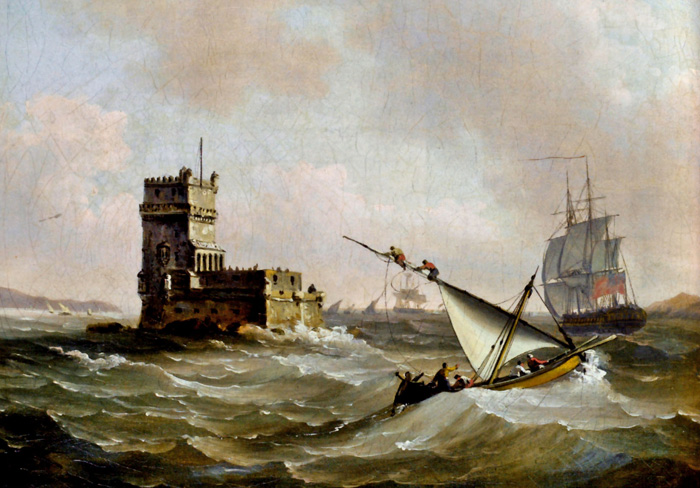 The Tower of Belém, a Portuguese fortification built against Moorish raiders.