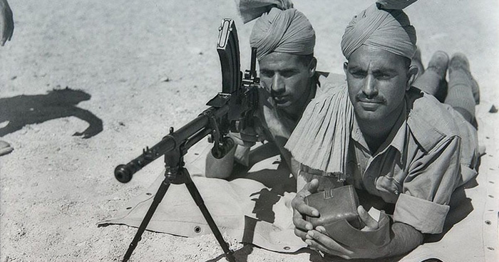 Indian soldiers fight for Britain during the Second World War.