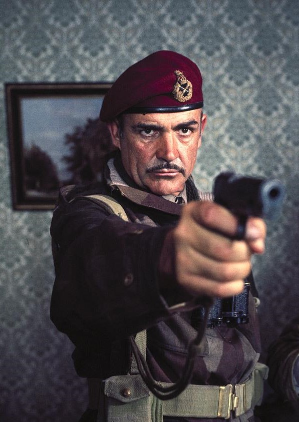 Sean Connery as Major-General Roy Urquhart in A Bridge Too Far.