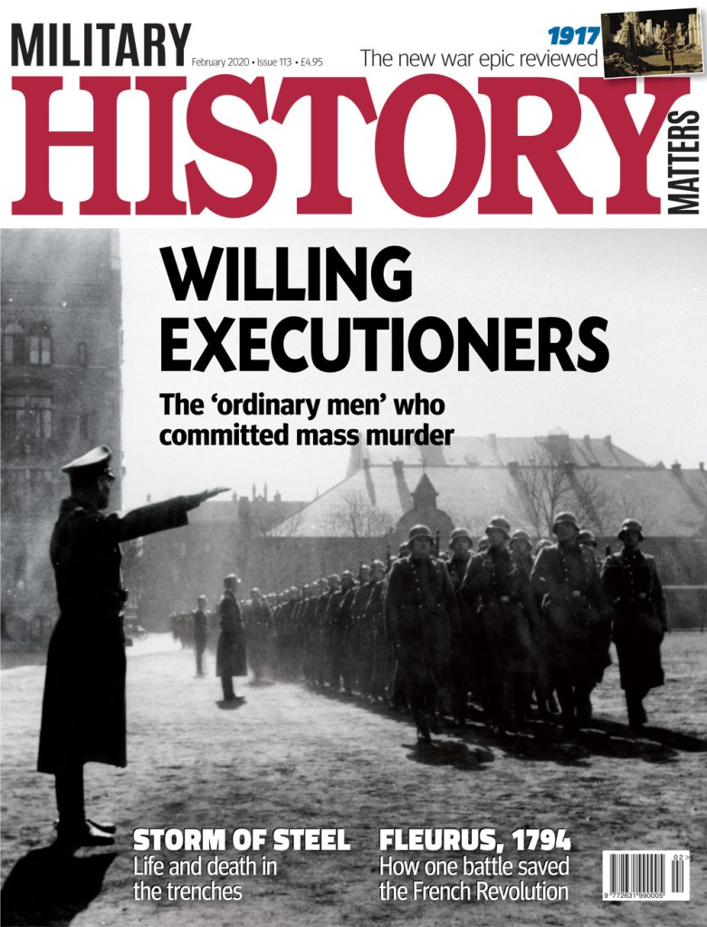 Front cover of Military History Matters 113, the February 2020 issue.