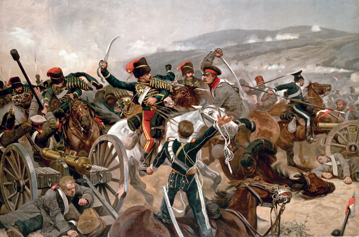 The 11th Hussars reach the Russian guns