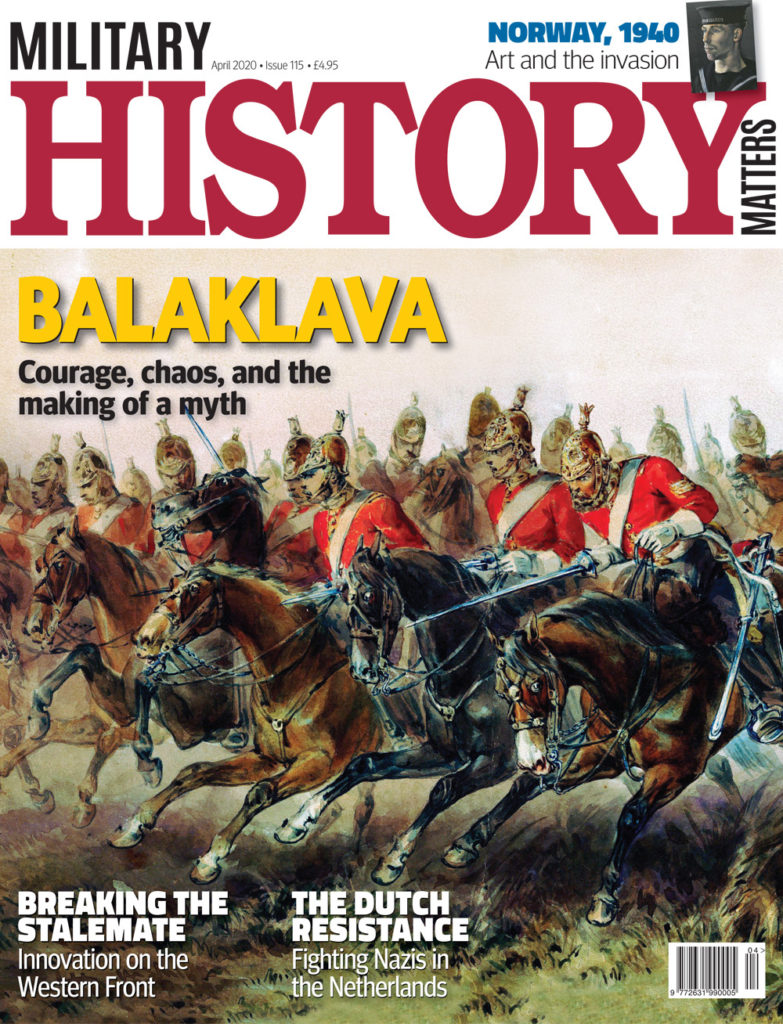 Front cover of Military History Matters 115, the April 2020 issue.