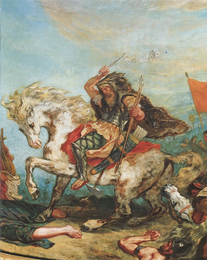 Attila the Hun riding a pale horse, by Eugène Delacroix (1798–1863). Credit: Wikimedia Commons
