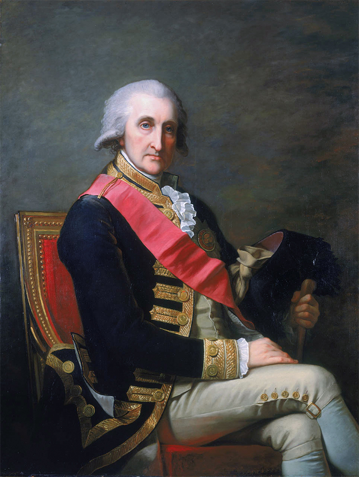 Admiral George Brydges Rodney (1718-1792). 