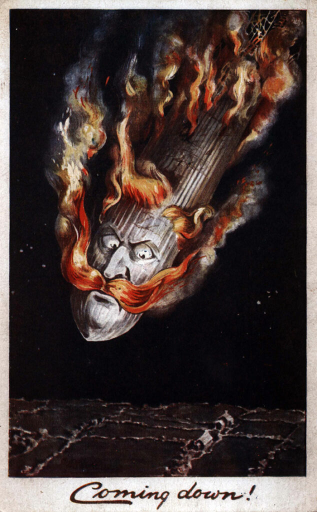 Air-war propaganda. One consequence of strategic bombing was to intensify popular hatred of the enemy.